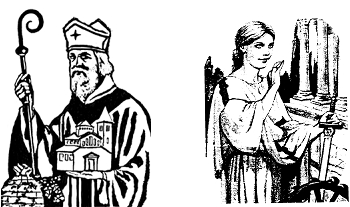 St. Ambrose and St. Catherine